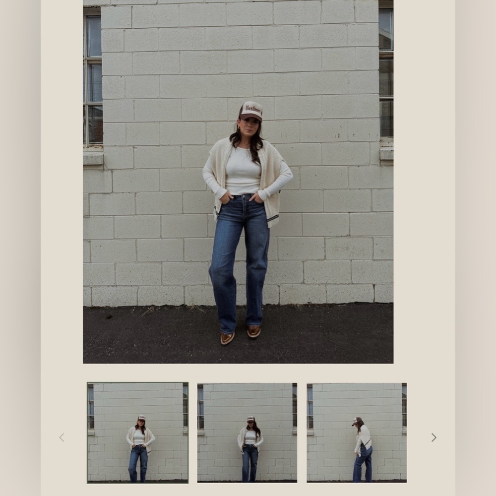High Rise Blue Jeans - Picture 4 of 4